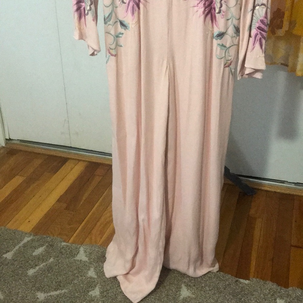 Free People Long sleeved romper. Wide leg - Picture 2 of 3
